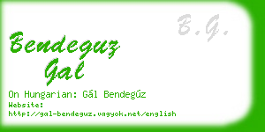 bendeguz gal business card